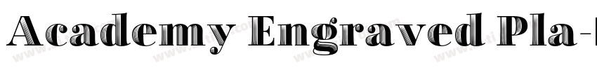 Academy Engraved Pla字体转换